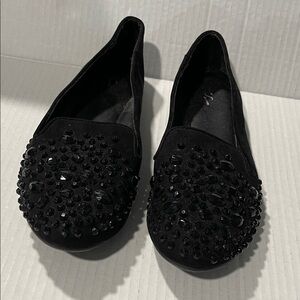 Simply Vera Vera Wang Black Embellished Flats